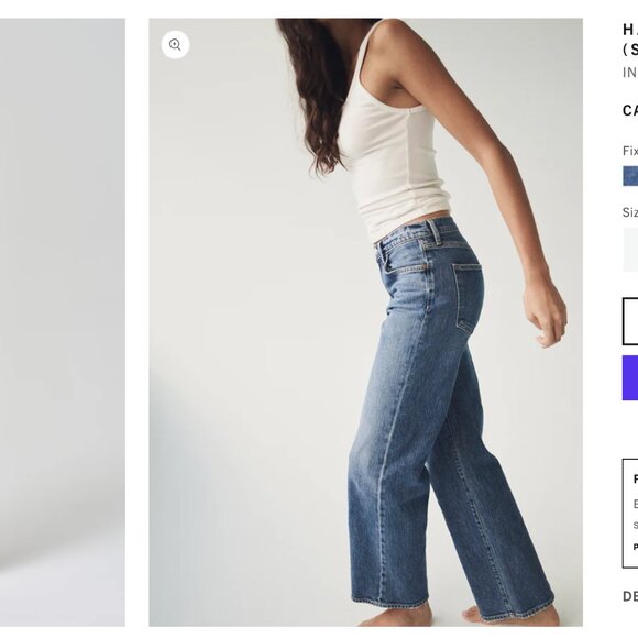 🖤 AGOLDE Vintage High-Rise Jeans – Size 25 🖤 - Picture 1 of 9